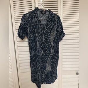 Tanoa Patterned Shirtdress with pockets